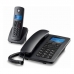 Telefon Fiksni Motorola C4201 Combo DECT (2 pcs) Črna